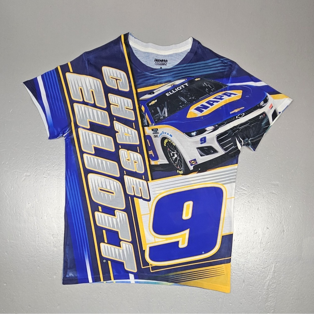Chase Elliott T-Shirt Mens Med Team Hendrick Collection NAPA‎ Sublimated Dynamic